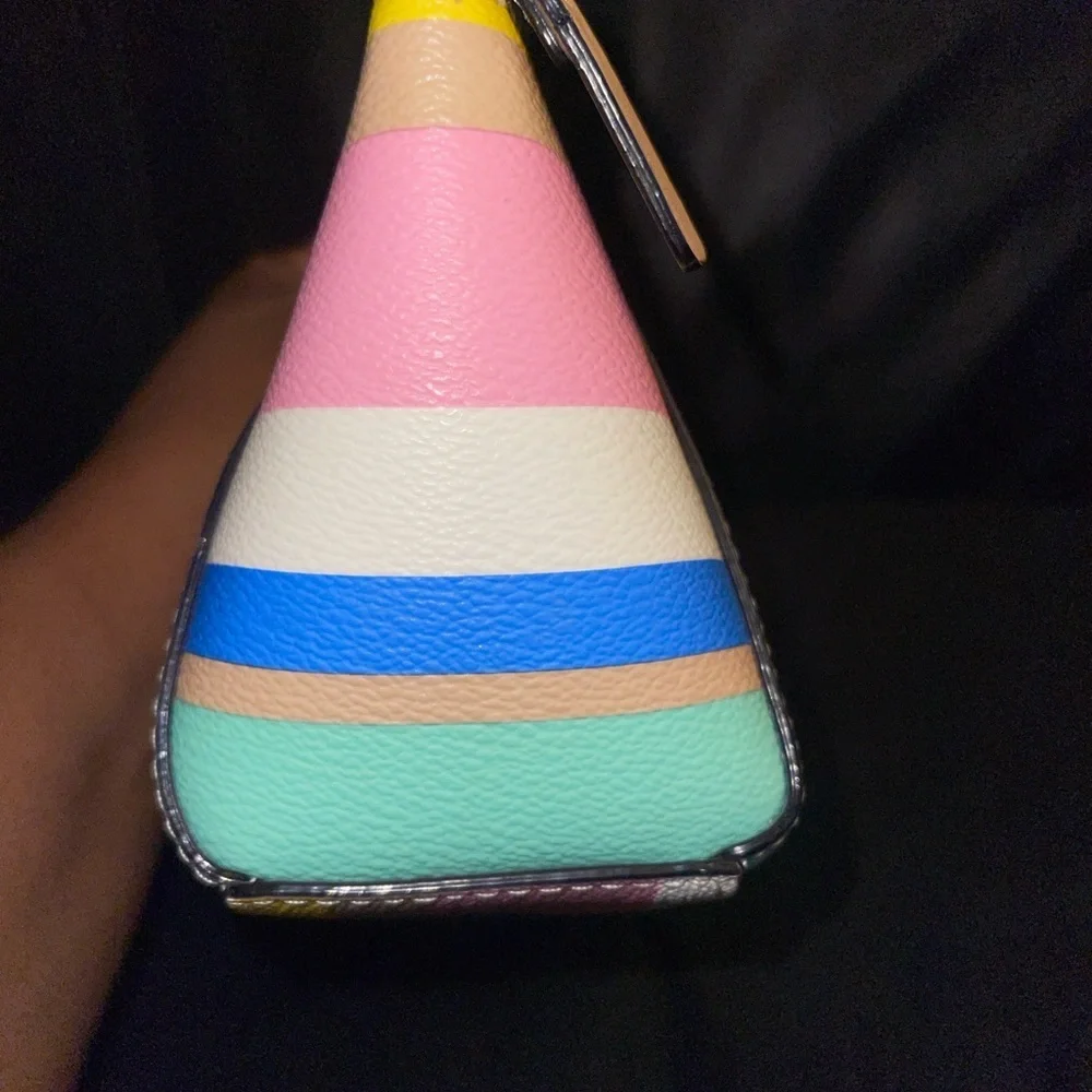 Kate Spade Colorful Striped Cosmetic Bag